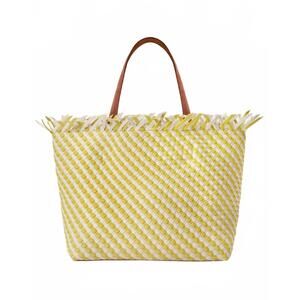 NEW NAGHEDI women's havana large tote bag in striped in soleil